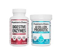 Physician's Choice Hack your Tummy Bundle: Digestive Enzymes & 60 Billion Probiotic - Digestion, Immune & Bloating Support for Men & Women