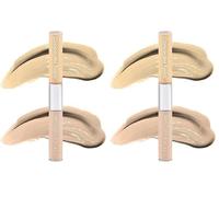 Physicians Formula Twins 2-in-1 Liquid Concealer - Color Corrective and Light Flesh-Tone, Transfer & Water Resistant, Yellow/Light Shade (Pack of 2)