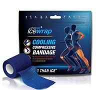Physicool Ice Wrap Cooling Compression Bandage | Reduces Pain and Swelling Fast | Promotes Healing | No Refrigeration