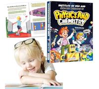 Physics and Chemistry Comic Book - Comic form to Teach Mathematics Encyclopedia for Children, Physics and Chemistry Knowledge, Stimulate Children's Interest in Learning for School (1pc)