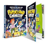 Physics and Chemistry Comic Book - Comic form to Teach Mathematics Encyclopedia for Children, Physics and Chemistry Knowledge, Stimulate Children's Interest in Learning for School (2pcs)