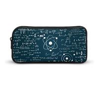 Physics And Mathematical Science Formula Pencil Pen Case Large Capacity Pencil Pouch Bag Stationery Organizer Makeup Bag with Zip