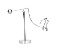 Physics Balancing Ball Desk Toy | Swing & Balance Kinetic Art for Stress Relief / Attention | Educational Science Ornament for Students / Office / Home | Stainless Steel Desktop