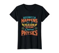 Physics Design for Science Teacher - It's Called Physics Value Graphic T-Shirt, Women, Black, L
