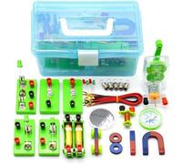 Physics Electricity & Electromagnetism Experiment Kit - Complete Lab Equipment Box for Science Classrooms
