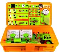 Physics Electromagnetism Lab Box - Conductivity, LED & Hand-Crank Generator, Magnetic Levitation Kit