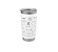 Physics Equations Chalkboard Science Math Art Stainless Steel Insulated Tumbler
