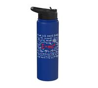 Physics Equations Formula Science Lover Quantum Mechanics Stainless Steel Insulated Water Bottle