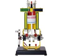 Physics Experiment Apparatus kit, 4 Stroke Internal Combustion Engine Model, Internal Combustion Engine Model Physical Laboratory Apparatus, for Learning and Raising Space Imagination.