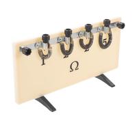 Physics Experiment Circuit Box with Zero Value Drift and Stable Performance, Lab-Grade Resistance Box Unit Featuring Plastic and Metal Construction for School Physics Experiment