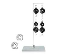Physics Experiment Set with Pulley Systems Stand Hooks and Spring Scale to Learn Mechanical Principles in Laboratory Physics Pulley Equipment Set