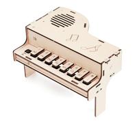 Physics Experiment Set Wooden Electronic Piano Hands on Assembly Toy for Teens Educational Science Experiment Project Wooden Electronic Piano Model