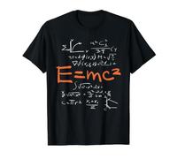 Physics Formula and Equation Math Formulas Teacher Student Value Graphic T-Shirt, Men, Black, M