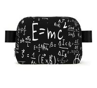 Physics Formula Law E=Mc2, Square Waist Bag Travel Bum Bag Casual Chest Bag Fanny Pack for Men Women