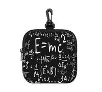 Physics Formula Law E=Mc2, Square Zipper Storage Bag, Neoprene Coin Purse, Small Wallets, Change Pouch, Change Purse