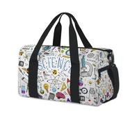 Physics Formulas Sports Duffel Bag Scientific Formulas Weekend Overnight Bag Tote Holdall Casual Travel Gym Duffel Bags for Kids Girls Boys Women Men
