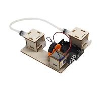 Physics Hydraulic Brake Experiment Set Wood Mechanical Model for Classroom Project Home Science Pressure Lesson Activity Hydraulic Principle Pressure Transfer Engineering Project Mechanical Demo Pump