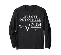 Physics Joke Escape Velocity Funny Science Long Sleeve T-Shirt