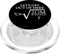 Physics Joke Escape Velocity Funny Science PopSockets PopGrip for MagSafe