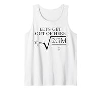 Physics Joke Escape Velocity Funny Science Tank Top
