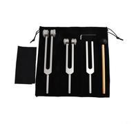 Physics Lab Tuning Forks 128Hz 256Hz 512Hz Educational(Silver)