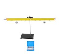Physics Lever Balance 50cm Fulcrum Bar with 10 Hook Weights