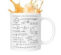 Physics Math Mug - 320ml Ceramic Equation Drinkware | Physics Drink Cup - for Hot Cold Tea Milk Water Beverage Milktea Yoghurt