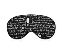 Physics Mathematics Equation Eye Mask for Sleeping Blackout Night Blindfold with Adjustable Strap for Men Women Travel Yoga Nap