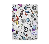 Physics Maths Astronomy Genuine Leather Travel Passport Covers, Microfiber Travel Cards Wallet Holder Case Protector for Women and Men