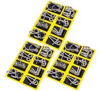 Physics Mind Metal Puzzles Unlock Interlock Game, Brain Teaser Puzzles, IQ Logic Challenge Metal Puzzle Set, Educational STEM Toys (CC)