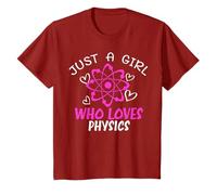 Physics Nerd Atom Women Just A Girl Who Loves Physics T-Shirt