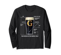 Physics of Perfect Split The G St Patricks Day Irish Drinks Long Sleeve T-Shirt