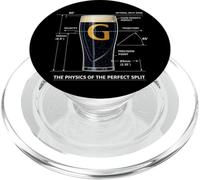 Physics of Perfect Split The G St Patricks Day Irish Drinks PopSockets PopGrip for MagSafe