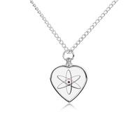 Physics Of Quantum Custom Urn Necklace for Ashes Heart Keepsake Pendant Jewelry Memorial Cremation