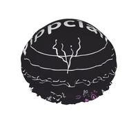 Physics Print art Printed Double-Layer Waterproof Shower Cap - Reusable Spa & Face Mask Bathing Hat for Travel, Home Care & Beauty Routine