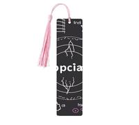 Physics Print Art Printed Metal Bookmarks S - Pink Lightweight Aluminium Book Marker for Books, Journals & Gifts, Ideal Book Lovers, Holiday Decor & Crafts