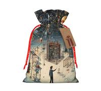 Physics print Drawstring gift Bags Jewelry Gift Pouch Candy Pouch Birthday Wedding Favor Bags