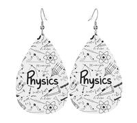 Physics Print Holiday Earrings For Women, Festive Star Drop Earrings, Chic Dangle Jewelry For Celebrations