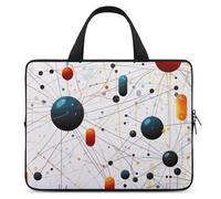 Physics Print Laptop Bags Ultra-Thin, Lightweight & Waterproof 12inch Laptop Sleeve, Durable Neoprene Material, Portable Protective Computer Bag with Hand Strap