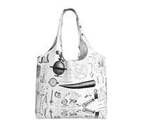 Physics Print Print Canvas Tote Bags for Women Reusable Grocery Bag Large Gym Canvas Cloth Pouchportable Shopping Handbag