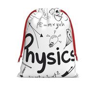 Physics Print Print Drawstring Bag wrap, String Pouches, Premium Packaging Bags for Business & Events M