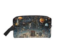 Physics Print Print Large Capacity Travel Toiletry Bag Lightweight Organizer Storage Cosmetic Pouch