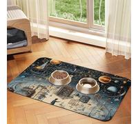 Physics Print Print Pet Absorbent Leather Tablecloth for Dogs Cats,Pet Food Mat Leather Feeding Mat for Dogs Cats