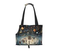 Physics Print Print Pet Tote Bag,Single Shoulder Carrier, Pet Travel Handbag For Small Dogs & Cats Outings