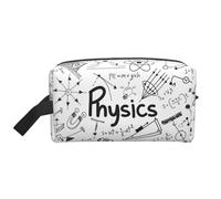 Physics Print Print Storage Bag – Large Travel Cosmetic Makeup Bags, Portable Pouch Organizer for Toiletries, Accessories