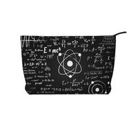 Physics Print Printed, Cosmetic Bag Corduroy Makeup Bag Portable Travel Toiletry Bag