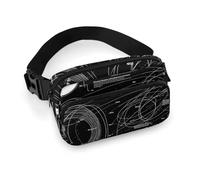 Physics Print Waist Bag Large Capacity Fanny Pack Adjustable Belt Crossbody Bags Portable Waist Packs For Outdoors Traveling Casual Running