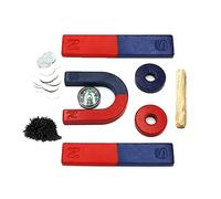 Physics Science Magnets Kit for Education Science Experiment Tools Icluding Bar/Ring/Horseshoe/Compass Magnets