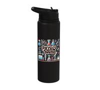 Physics Squad | Physics Design for Physicists | Physics Stainless Steel Insulated Water Bottle