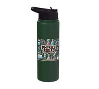 Physics Squad | Physics Design for Physicists | Physics Stainless Steel Insulated Water Bottle